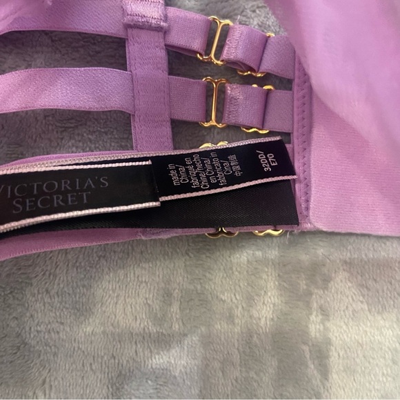 New! Victoria's Secret Very Sexy Purple Unlined Strappy Demi Bra 10310 - Picture 6 of 9